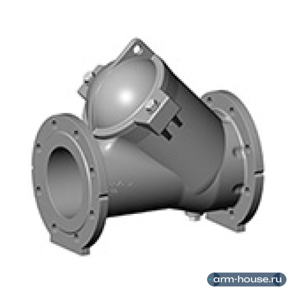 Клапан обратный шаровой фланцевый Tecofi CBL6240 DN50 PN10, нерж. сталь FPM