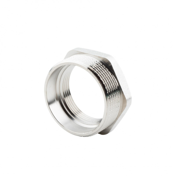 Футорка 2" х 1 1/2" НР-ВР, никелированная Alato