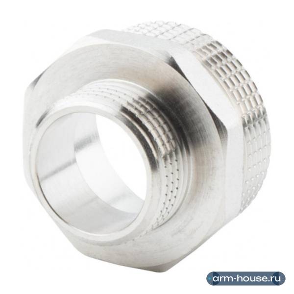 Ниппель переходной 1 1/2" х 1" , НР-НР, никелированный Alato