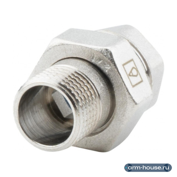 Американка прямая 1/2"ВР-НР, никелированная Alato
