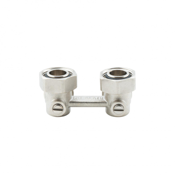 Узел нижнего подключения радиатора 3/4" х 3/4" EK, Н-образный угловой