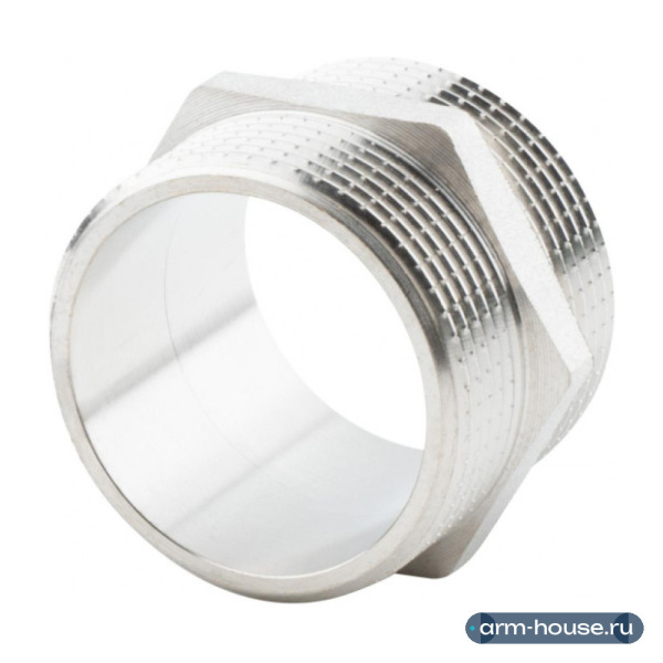 Ниппель 1 1/2", НР-НР, никелированный Alato
