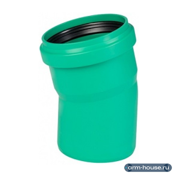 Отвод Ostendorf KG2000B, 15°, 250, 250, PP-MD (полипропилен)