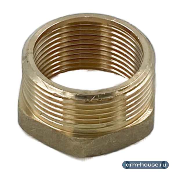 Футорка НВ ELSEN Metalit, 1 1/2"х1 1/4", латунь