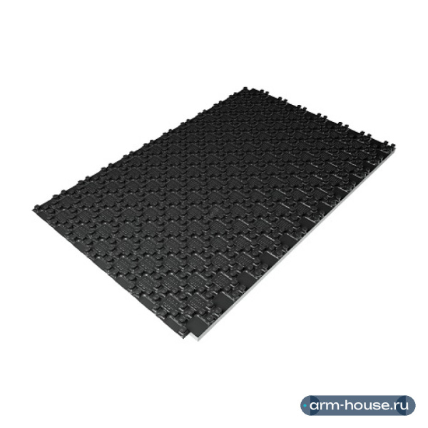 Плита Energoflex Energofloor Pipelock, 30/0,7-1,1 DES-sg, толщина 30 мм, ширина 0,7 м, длина 1,1 м, пенополистирол, цвет: чёрный, упаковка 10 шт