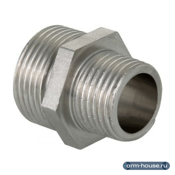 Ниппель переходной Valtec 1/2"х3/4" НР/НР (фитинги из нерж. стали серии VTi.580.I)
