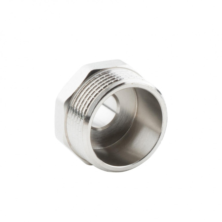 Ниппель переходной 1 1/4" х 1/2" , НР-НР, никелированный Alato