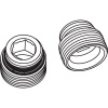 Комплект резьбозажимных ниппелей Rehau RAUTITAN, 3/4" x 1/2", латунь, 2 шт.