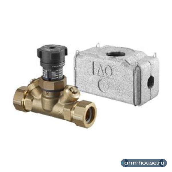 Вентиль регулирующий Oventrop Hycocon V, Ду 15 - 1/2" НН, PN 16, с изоляционными пластинами, латунь