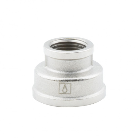 Муфта переходная 1" х 1/2" , ВР-ВР, никелированная Alato