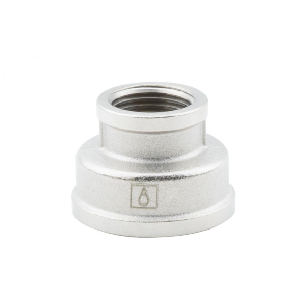 Муфта переходная 1" х 1/2" , ВР-ВР, никелированная Alato