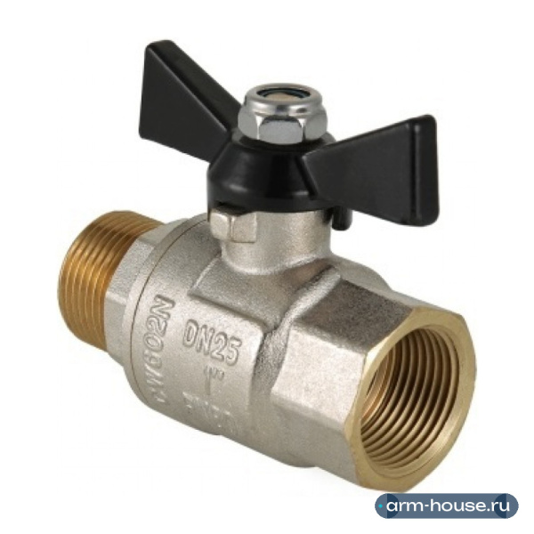 Кран шаровой Valtec Perfect 3/4" ВР/НР ручка-бабочка (арт. VT.318.N.05)