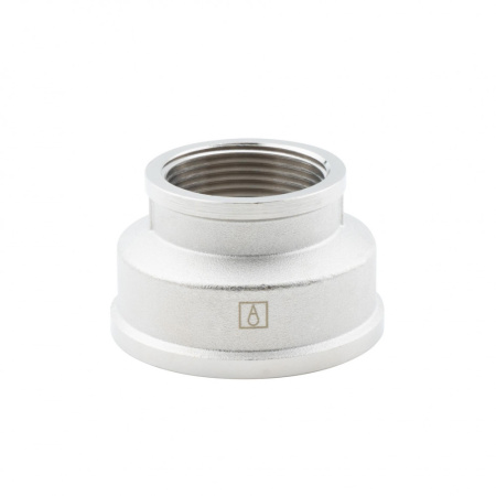 Муфта переходная 2" х 1 1/4" , ВР-ВР, никелированная Alato
