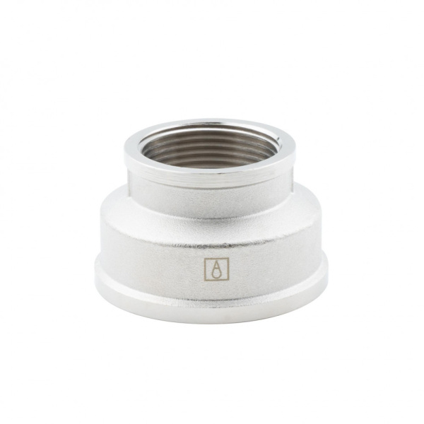 Муфта переходная 2" х 1 1/4" , ВР-ВР, никелированная Alato