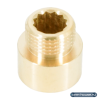 Удлинитель НВ ELSEN Metalit, 1/2"х15 мм, латунь