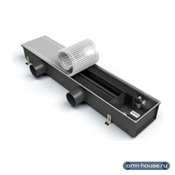 Конвектор внутрипольный Varmann Ntherm Air 370х150х2200 мм, U-профиль, с естественной конвекцией, с алюминиевой решеткой