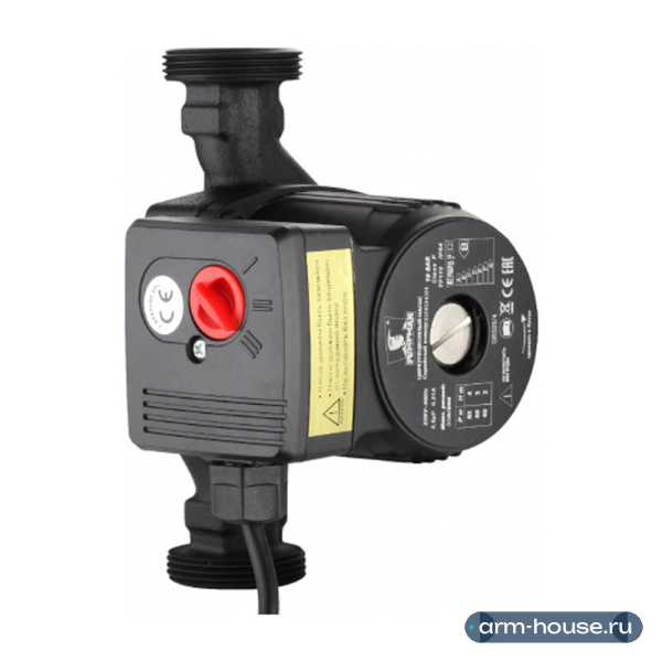 Насос циркуляционный PUMPMAN GRS25/6 обмотка двигателя медь, корпус насоса алюминий/чугун, защитное катафорезное покрытие рабочей камеры, рабочее колесо технополимер, запатентованная форма корпуса, улучшенная клеммная коробка, гайки и провод в комплекте