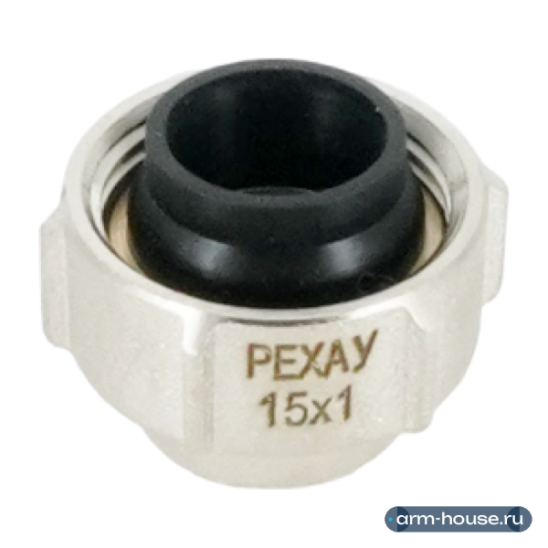 Резьбозажимное соединение РЕХАУ RAUTITAN, 3/4" (НГ ЕК) x 15, никелированная латунь