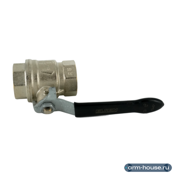 Кран шаровой, ELSEN, Strong T, 1", ВВ, ручка-рычаг, латунь