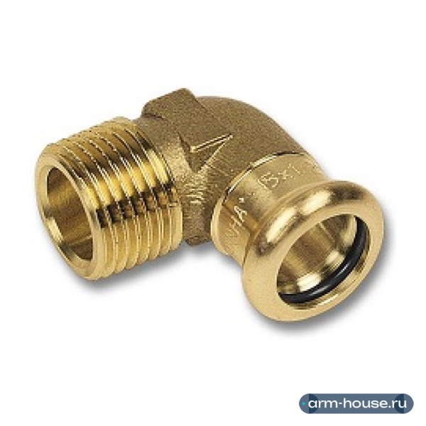 Угловой переход SANHA 8092g, 15x1/2", бронза, НР
