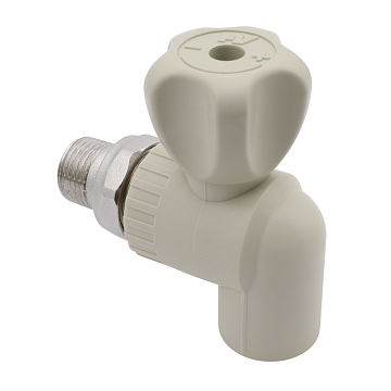 Кран для радиатора FV Plast 25x3/4" НР (угловой) полипропиленовый