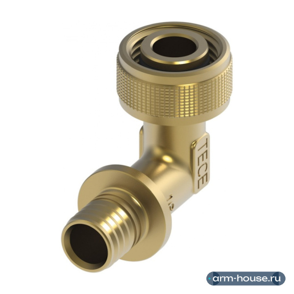 Быстросъемное соединение угловое TECE TECEflex, 16 х 1/2", кремнистая бронза