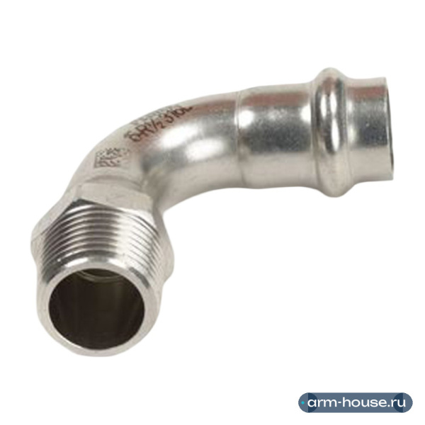Пресс отвод-НР 90° РЕХАУ EdelPress 22-R3/4 AISI 316L