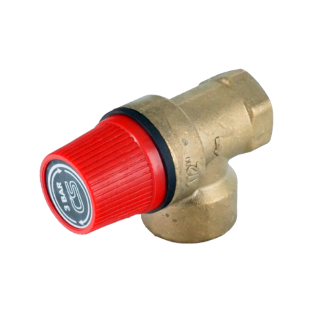 Клапан предохранительный мембранный ELSEN ESV03 1/2"х3/4" ВВ 3 бар, латунь