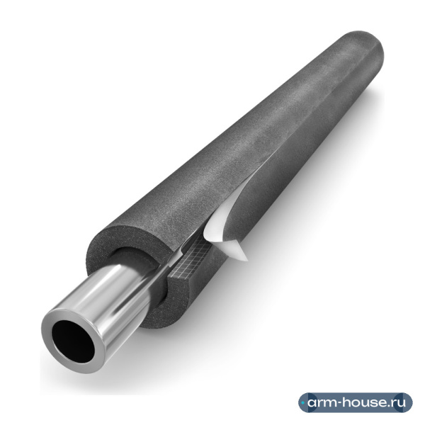 Трубка Energoflex Super SK, 60/20-2, внутренний диаметр 60 мм, толщина 20 мм, длина 2 м, вспененный полиэтилен, цвет: серый