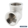 Угольник 1 1/2" ВР-ВР, никелированный Alato