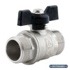 Кран шаровой 3/4", неполнопроходной, НР/НР, ручка бабочка