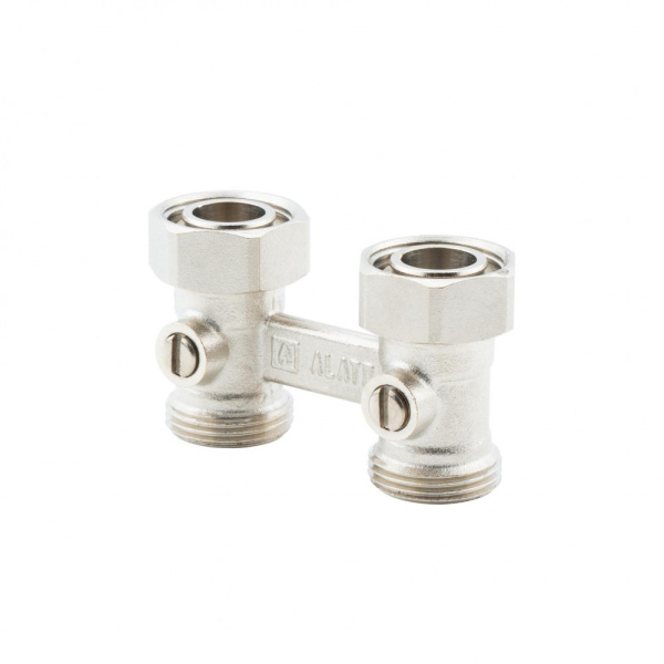 Узел нижнего подключения радиатора 3/4" х 3/4" EK, Н-образный прямой