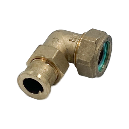 Сгон-американка угловой НВ ELSEN Metalit, 1/2", латунь, плоское уплотнение