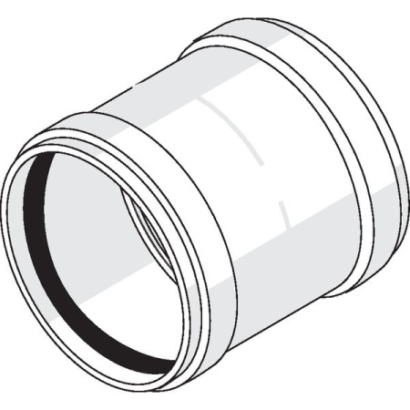 Муфта Rehau RAUPIANO, DN 40, PP (полипропилен), двухраструбная