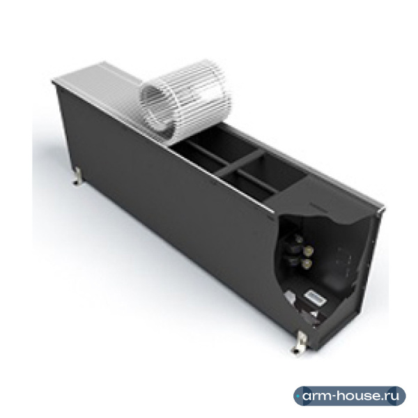 Конвектор внутрипольный Varmann Ntherm Maxi 230х600х1700 мм, U-профиль, с естественной конвекцией, подключение слева, с алюминиевой решеткой