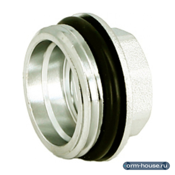 Переходник Uni-Fitt 3/4"x1/2" НР/ВР с прокладкой O-ring никелированный 634N3201