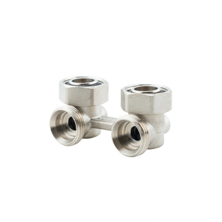 Узел нижнего подключения радиатора 3/4" х 3/4" EK, Н-образный угловой