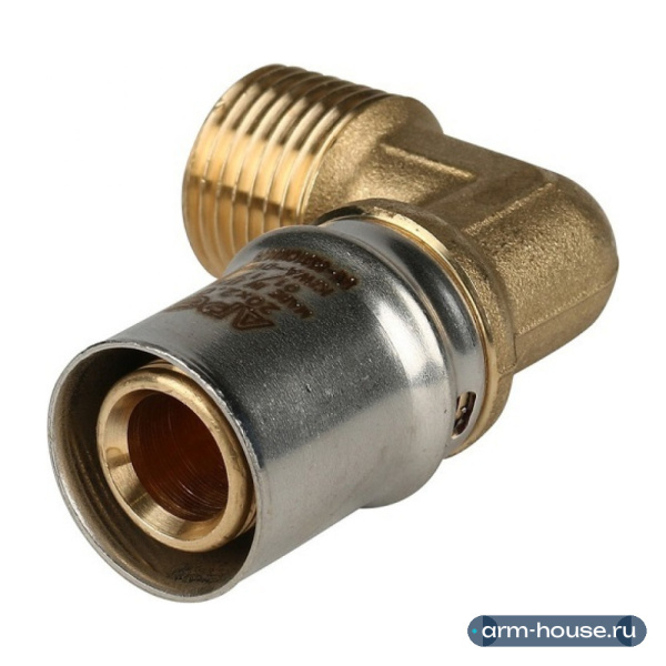 Угольник пресс Stout 20x1/2" НР с наружной резьбой (SFP-0011-001220)