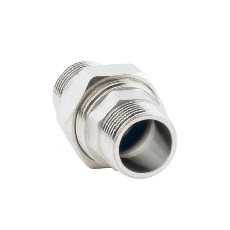 Американка прямая 1/2"НР-НР, никелированная Alato