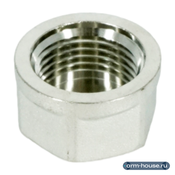 Заглушка с внутренней резьбой ELSEN TIN PLATED Metalit, 1/2", TIN латунь