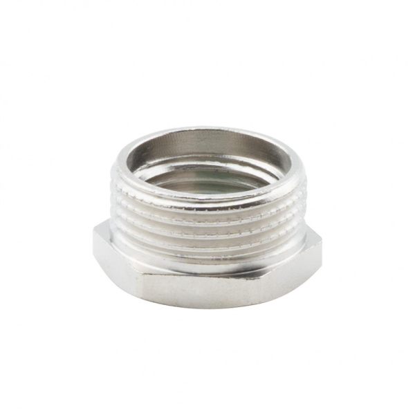 Футорка 1/2" х 3/8" НР-ВР, никелированная Alato, арт. 0122-2015