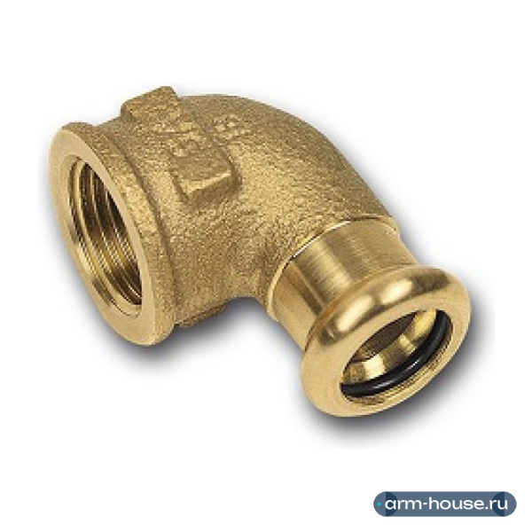 Угловой переход SANHA 8090g, 15x1/2", бронза, ВР
