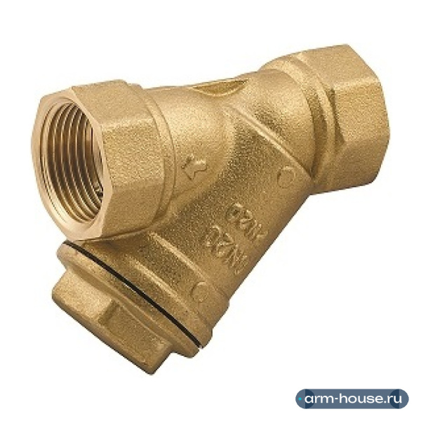 Фильтр механической очистки ELSEN EV31 DN40 1 1/2" ВВ PN20, латунь
