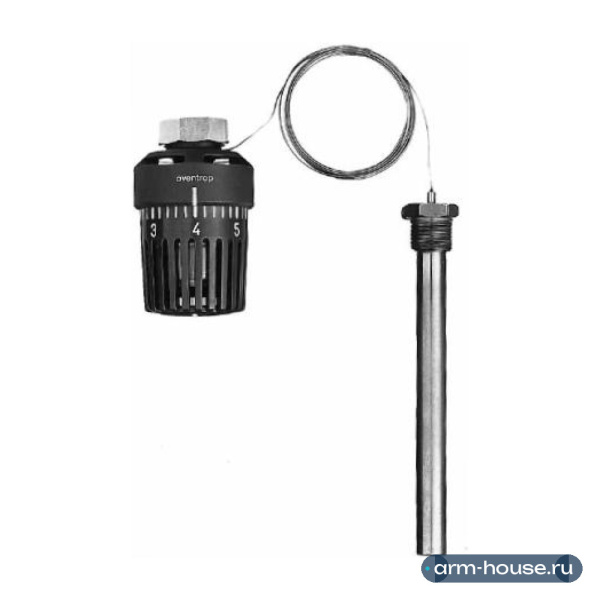 Терморегулятор с погружным датчиком Oventrop, M30x1,5, гильза G 1/2", капиллярная трубка 2 м, арт. 1140562