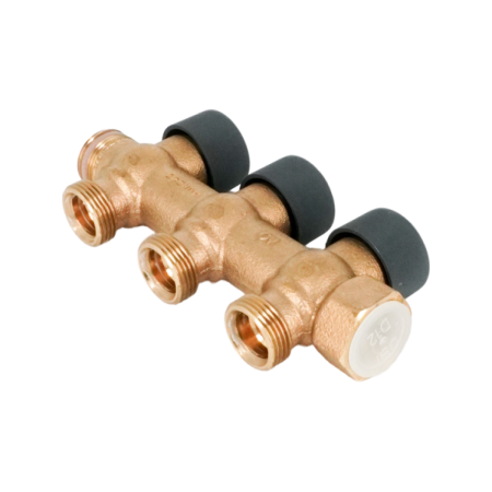 Гребёнка распределительная Oventrop Multidis R 3/4"х3/4", 3 отвода, бронза