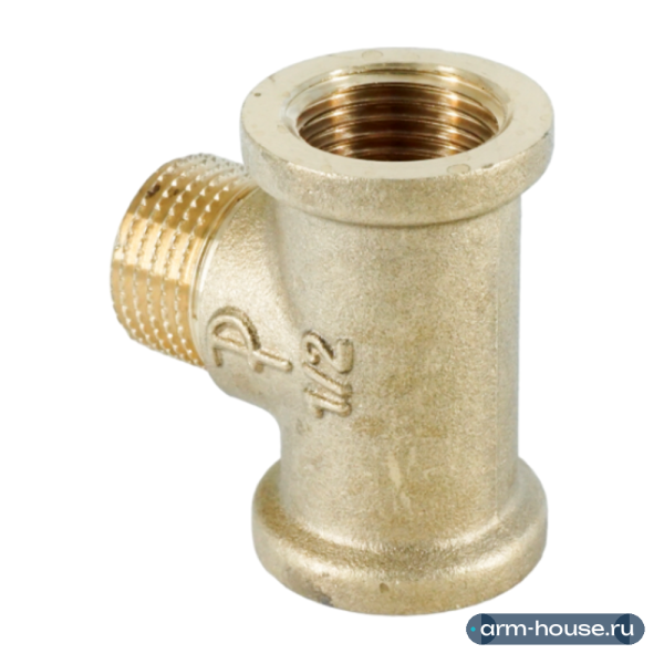 Тройник равнопроходной ВНВ ELSEN Metalit, 1/2", латунь
