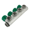 Коллектор модульный ELSEN 3/4"х3/4" EK, 4 контура, с вентилями 90°, латунь TIN