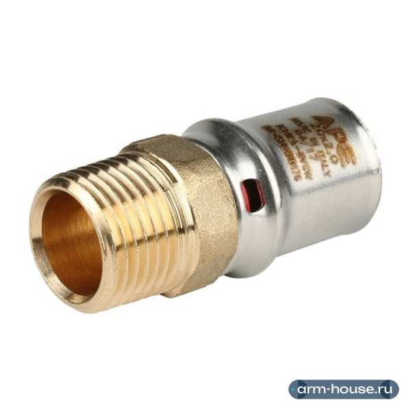 Переходник пресс Stout 20x1/2" НР с наружной резьбой (SFP-0001-001220)