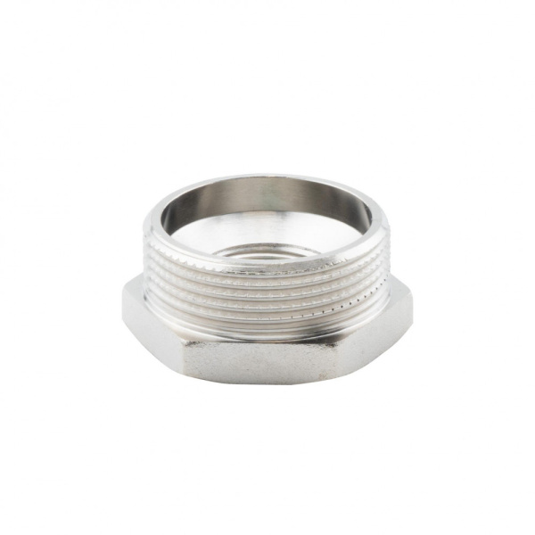 Футорка 1 1/4" х 3/4" НР-ВР, никелированная Alato, арт. 0122-4020
