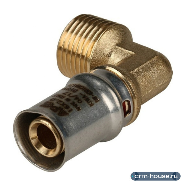 Угольник пресс Stout 16x1/2" НР с наружной резьбой (SFP-0011-001216)